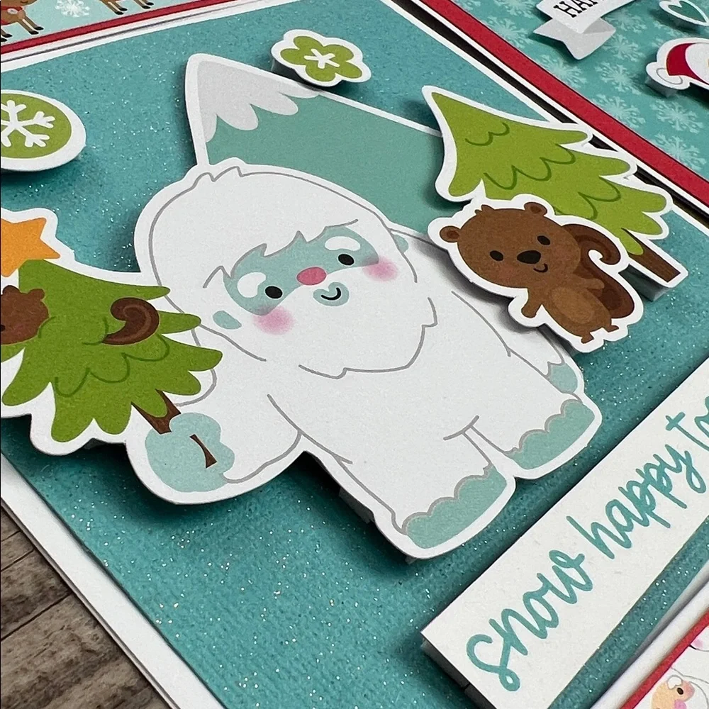 Handmade Christmas and Holiday Cards Set of 10 5.5”x5.5”Includes Envelopes
